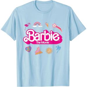 imageBarbie The Movie  Movie Logo Icons TShirtBaby Blue