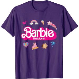 imageBarbie The Movie  Movie Logo Icons TShirtPurple