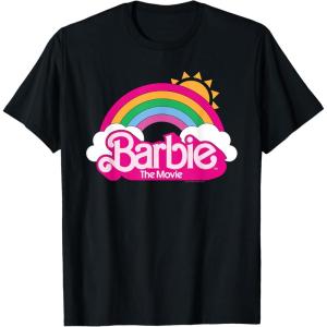 imageBarbie The Movie  Rainbow Logo TShirtBlack
