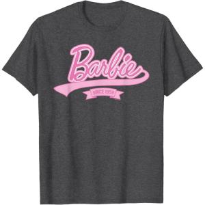 imageBarbie Logo  Since 1959 TShirtDark Heather Grey