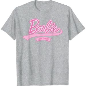 imageBarbie Logo  Since 1959 TShirtHeather Grey