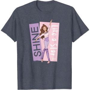 imageBarbie  Ballerina Barbie  Purple Leotard Shine Like a Star TShirtHeather Blue
