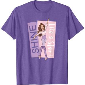 imageBarbie  Ballerina Barbie  Purple Leotard Shine Like a Star TShirtPurple Heather