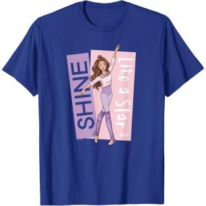 imageBarbie  Ballerina Barbie  Purple Leotard Shine Like a Star TShirtRoyal Blue