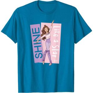 imageBarbie  Ballerina Barbie  Purple Leotard Shine Like a Star TShirtSapphire Blue