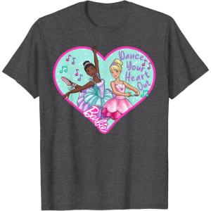 imageBarbie  Barbie Ballet Dance Your Heart Out TShirtDark Heather Grey