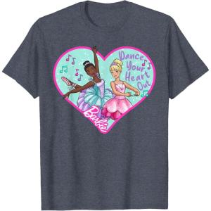 imageBarbie  Barbie Ballet Dance Your Heart Out TShirtHeather Blue