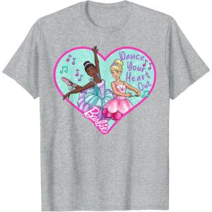 imageBarbie  Barbie Ballet Dance Your Heart Out TShirtHeather Grey