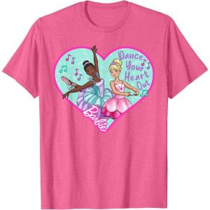 imageBarbie  Barbie Ballet Dance Your Heart Out TShirtPink Heather