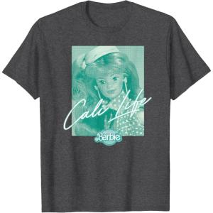 imageBarbie  Green Cali Life TShirtDark Heather Grey