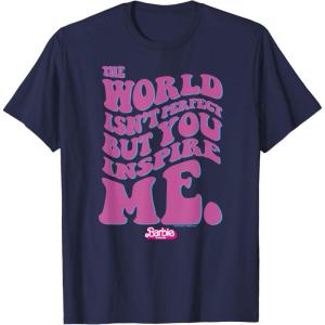 imageBarbie The Movie  You Inspire Me TShirtNavy Blue