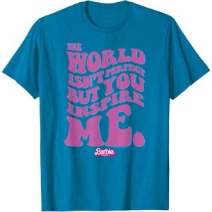 imageBarbie The Movie  You Inspire Me TShirtSapphire Blue