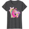 imageBarbie  Birthday Barbie Rainbow TShirtDark Heather Grey