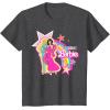 imageBarbie  Birthday Barbie Rainbow TShirtDark Heather Grey