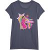 imageBarbie  Birthday Barbie Rainbow TShirtHeather Blue