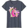 imageBarbie  Birthday Barbie Rainbow TShirtHeather Blue