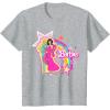 imageBarbie  Birthday Barbie Rainbow TShirtHeather Grey
