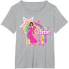 imageBarbie  Birthday Barbie Rainbow TShirtHeather Grey