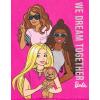 imageBarbie Girls Peplum TShirt and Twill Shorts Outfit Set Toddler to Big Kid Sizes 2T  1416Hot Pink  We Dream Together