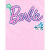 imageBarbie Girls Peplum TShirt and Twill Shorts Outfit Set Toddler to Big Kid Sizes 2T  1416Pink  Barbie