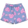 imageBarbie Girls Peplum TShirt and Twill Shorts Outfit Set Toddler to Big Kid Sizes 2T  1416Pink  Blue