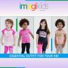 imageBarbie Girls TShirt and Leggings Outfit Set Toddler to Big Kid Sizes 2T  1416Magenta  White