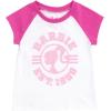 imageBarbie Girls TShirt and Leggings Outfit Set Toddler to Big Kid Sizes 2T  1416Magenta  White