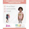 imageBarbie Girls TShirt and Leggings Outfit Set Toddler to Big Kid Sizes 2T  1416Pink  Leopard