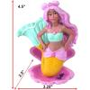 imagePennPlax Officially Licensed Mermaid Barbie Friend Aquarium Ornament on a Shell Base Perfect Decoration for Fish Bowls Aquariums and TerrariumsShell Base Barbie