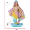 imagePennPlax Officially Licensed Mermaid Barbie Friend Aquarium Ornament on a Shell Base Perfect Decoration for Fish Bowls Aquariums and TerrariumsStar Base Barbie
