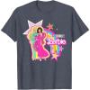imageBarbie  Birthday Barbie Rainbow TShirtHeather Blue