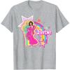 imageBarbie  Birthday Barbie Rainbow TShirtHeather Grey