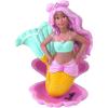 imagePennPlax Officially Licensed Mermaid Barbie Friend Aquarium Ornament on a Shell Base Perfect Decoration for Fish Bowls Aquariums and TerrariumsShell Base Barbie