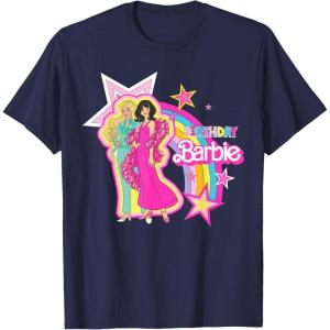imageBarbie  Birthday Barbie Rainbow TShirtNavy Blue