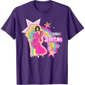 imageBarbie  Birthday Barbie Rainbow TShirtPurple