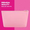 imageBarbie Womens Makeup Bag Small Travel Cosmetic Zipper Pouch Organizer Heart Logo Pink