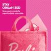 imageBarbie Womens Makeup Bag Small Travel Cosmetic Zipper Pouch Organizer Heart Logo Pink