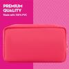 imageBarbie Womens Makeup Bag Small Travel Cosmetic Zipper Pouch Organizer Terry Appliqu Pink