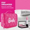 imageBarbie Womens Makeup Bag Small Travel Cosmetic Zipper Pouch Organizer with Logo Pink