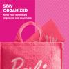 imageBarbie Womens Makeup Bag Small Travel Cosmetic Zipper Pouch OrganizerPink Rhinestones