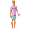 imageBarbie Mysteries Beach Detectives Ken Doll Wearing Removeable Signature Outfit with Storytelling Accessories Including Apron ampamp Snacks