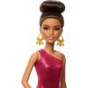 imageBarbie Ballroom Dancer Fashion Doll with Red Ruffle Dress Dancing Shoes ampamp Brown Styled Hair Dancing Trophy Accessory