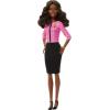 imageBarbie Careers Doll ampamp Accessories Future Leader with Dark Brown Hair Wearing Outfit with 2 Golden Bracelets ampamp B Pin Includes Sticker for Kids