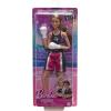 imageBarbie Careers Fashion Doll ampamp Accessories Made to Move Brunette Boxer Wearing Removable Uniform with Boxing Gloves 22 Bendable Joints