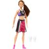 imageBarbie Careers Fashion Doll ampamp Accessories Made to Move Brunette Boxer Wearing Removable Uniform with Boxing Gloves 22 Bendable Joints