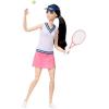 imageBarbie Careers Fashion Doll ampamp Accessories Made to Move Tennis Player Wearing Removable Outfit with Racket ampamp Ball 22 Bendable JointsDoll