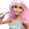 imageBarbie Careers Fashion Doll ampamp Accessory Pop Star with Pink Hair Wearing Iridescent Skirt with Microphone