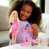 imageBarbie Scientist Doll and Accessories with Blonde Fashion Doll Lab Table Microscope ampamp ColorChange Beaker ampamp Petri Dish Accessories