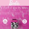imageFranco Barbie 1959 Super Soft Cozy Reversible Comforter and Sheet Set 5 Piece Full Size Official Licensed Product CollectiblesBarbie 1959
