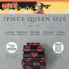 imageFranco Barbie 1959 Super Soft Cozy Reversible Comforter and Sheet Set 5 Piece Full Size Official Licensed Product CollectiblesBlack  Naruto